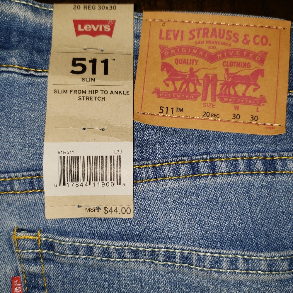 Levis 511 Slim Fit Jeans - Picture 3 of 7